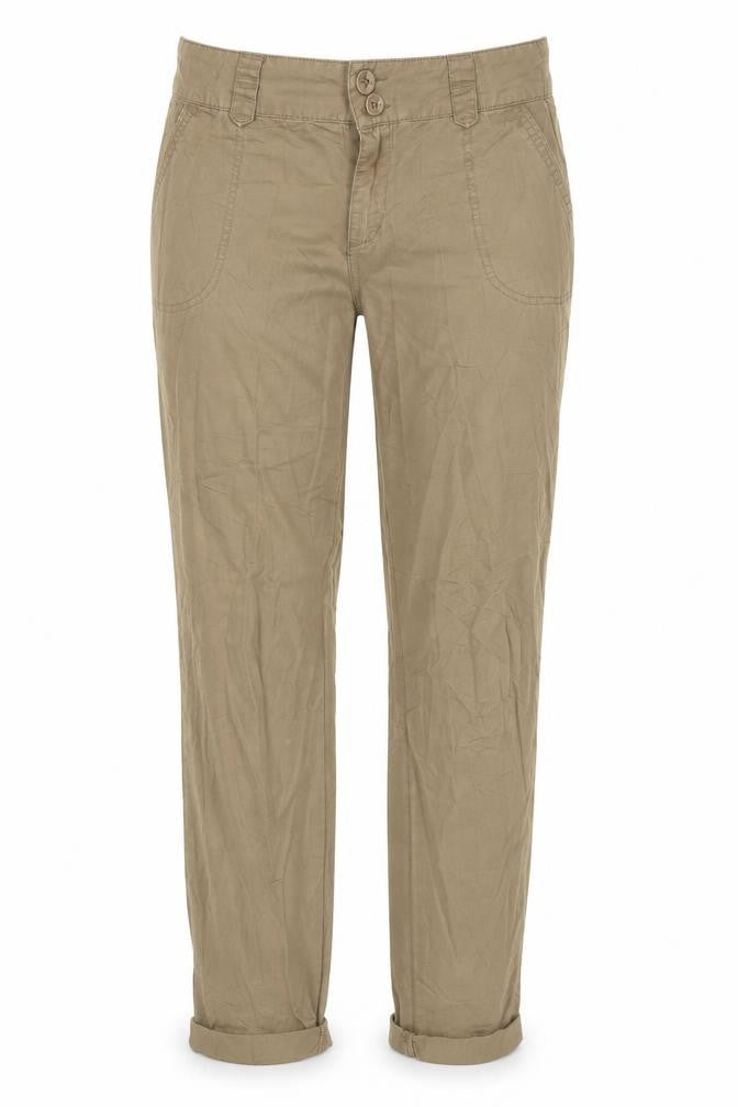 Womens UK Size M Vera Moda Regular Fit Chino Beige Trousers