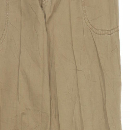 Womens UK Size M Vera Moda Regular Fit Chino Beige Trousers