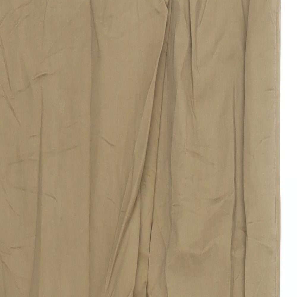 Womens UK Size M Vera Moda Regular Fit Chino Beige Trousers