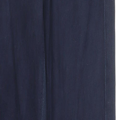 Womens UK Size 8 Zara Regular Fit Carrot Blue Trousers