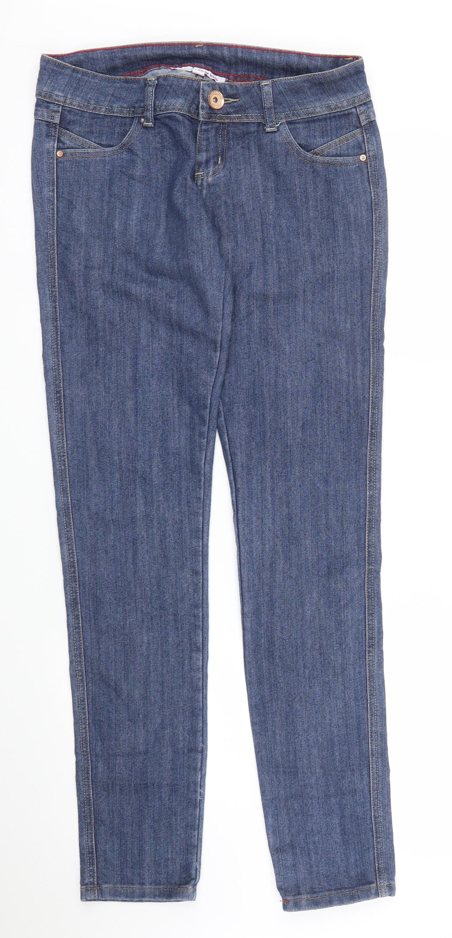 Womens UK Size 10 TALLY WEiJL Regular Fit Skinny Blue Jeans