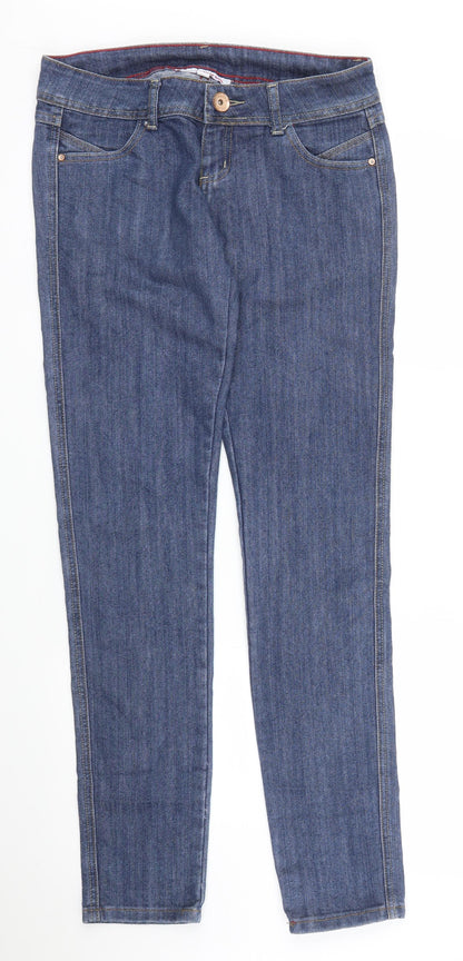 Womens UK Size 10 TALLY WEiJL Regular Fit Skinny Blue Jeans