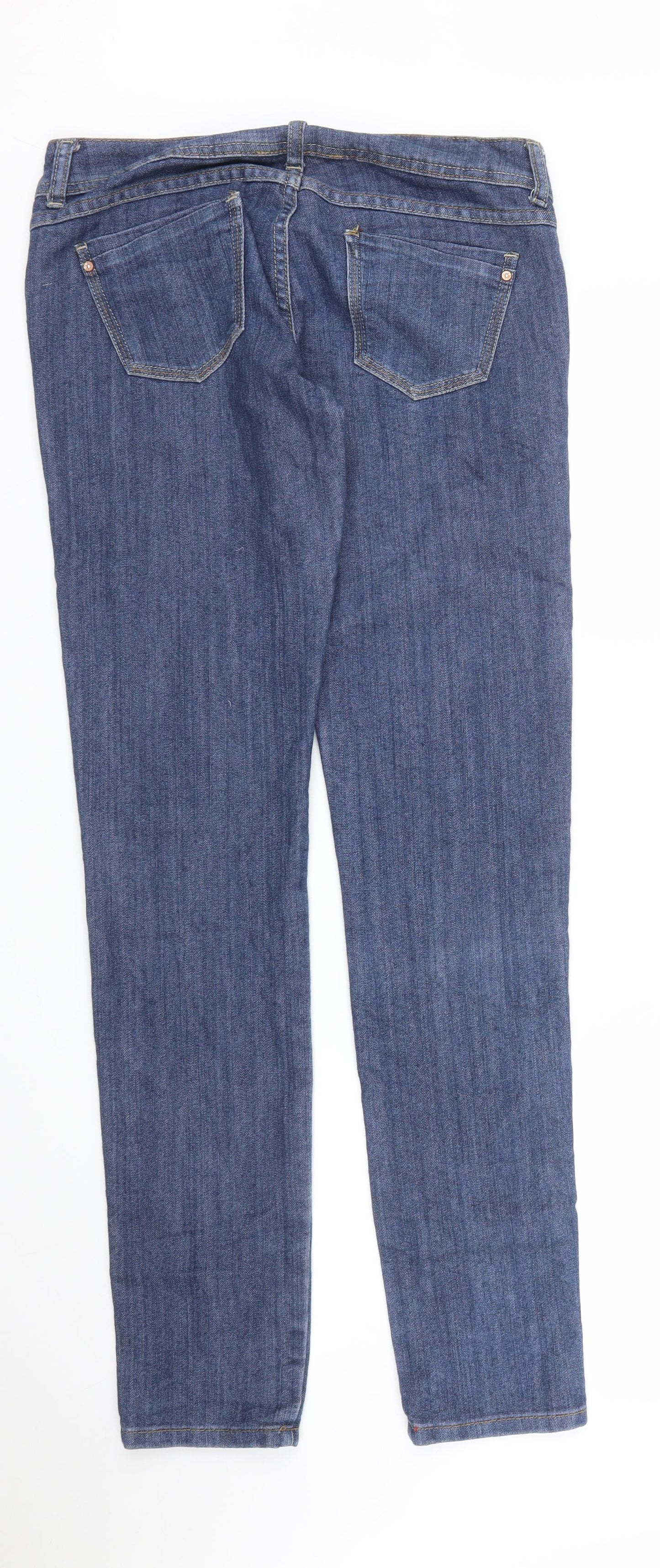 Womens UK Size 10 TALLY WEiJL Regular Fit Skinny Blue Jeans