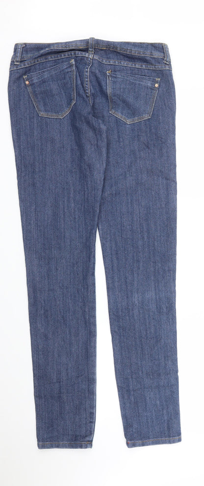 Womens UK Size 10 TALLY WEiJL Regular Fit Skinny Blue Jeans