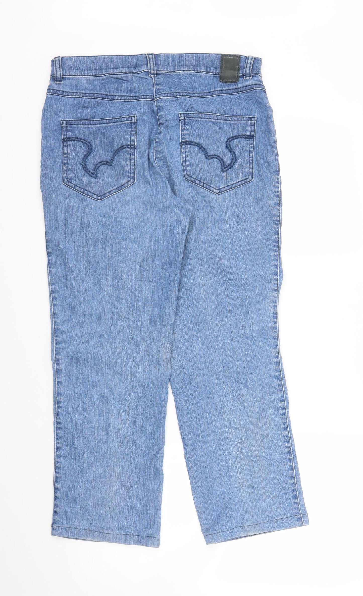 GARDEUR Womens Blue  Denim Capri Jeans Size 30 in L25 in