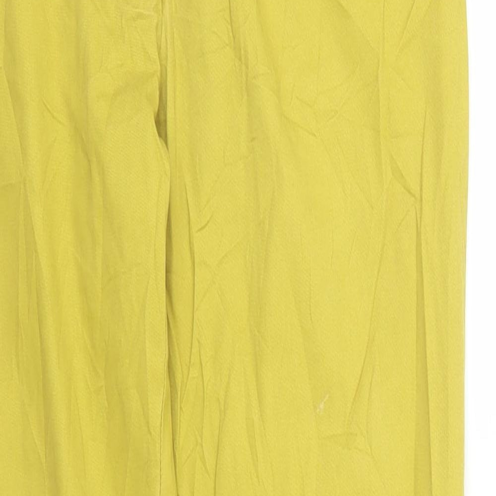Mudo Collection Womens Yellow   Pedal Pusher Trousers Size XS L28 in