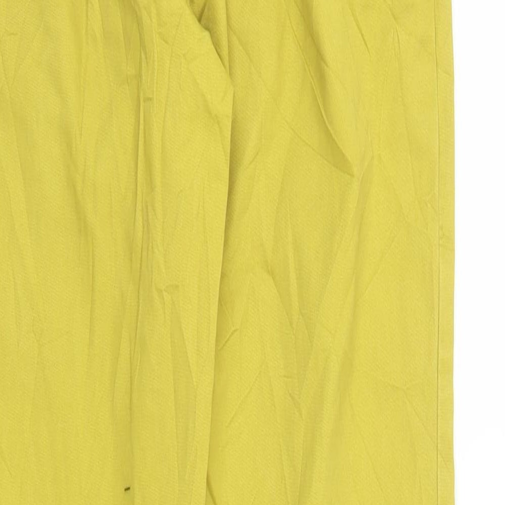 Mudo Collection Womens Yellow   Pedal Pusher Trousers Size XS L28 in