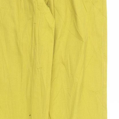 Mudo Collection Womens Yellow   Pedal Pusher Trousers Size XS L28 in