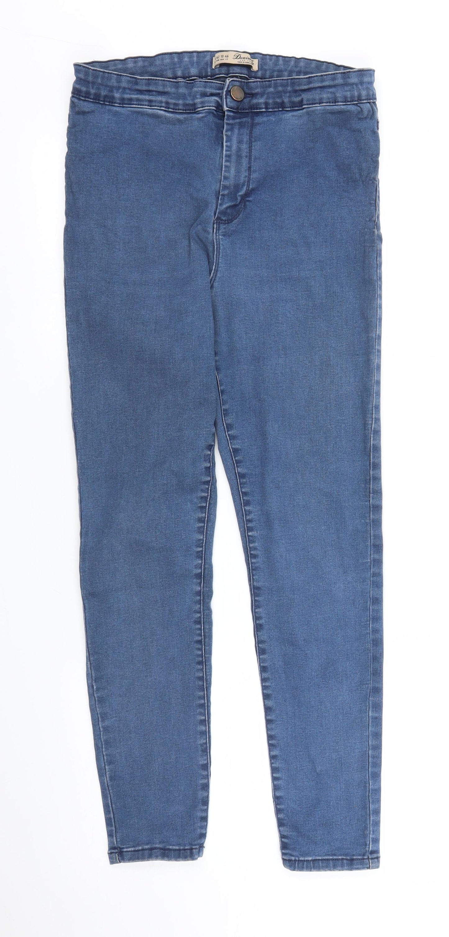 Primark Womens Blue  Denim Skinny Jeans Size 4 L25 in