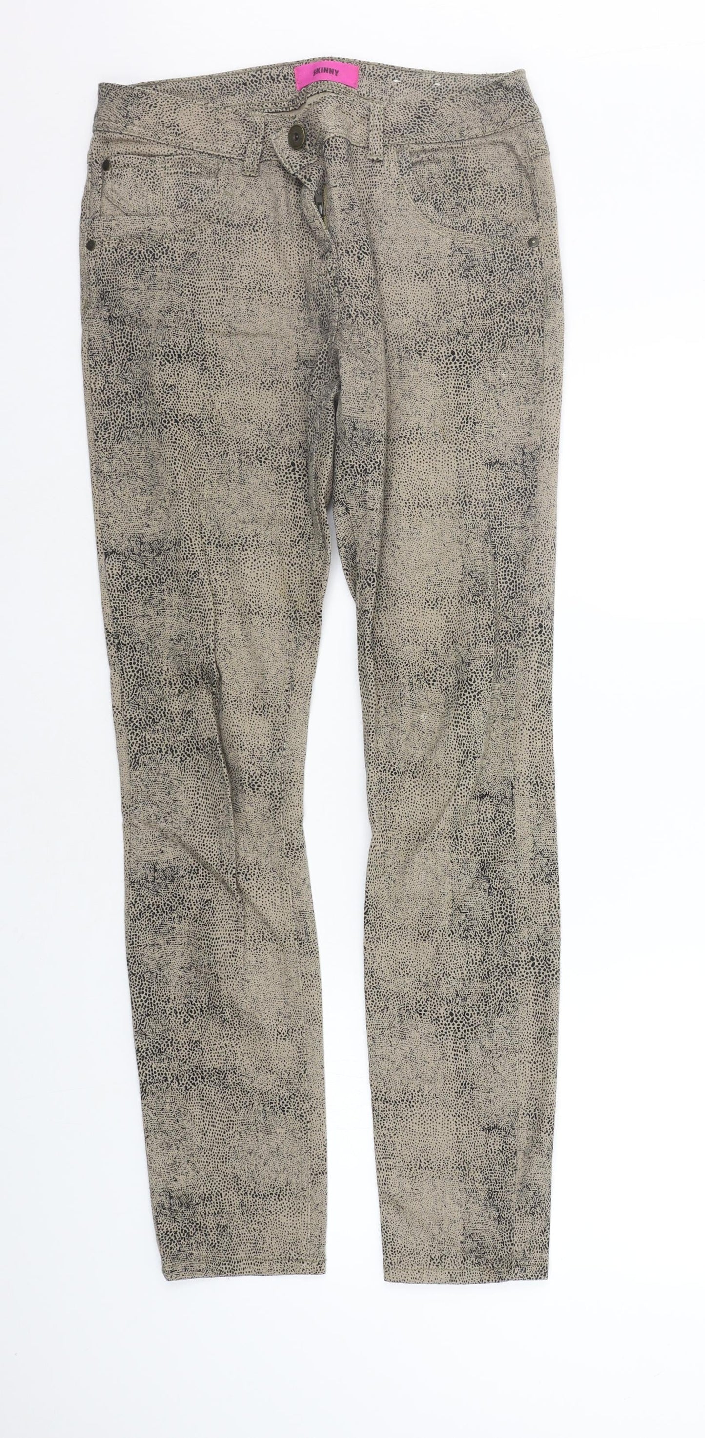 George Womens Brown Polka Dot  Trousers  Size 12 L32 in