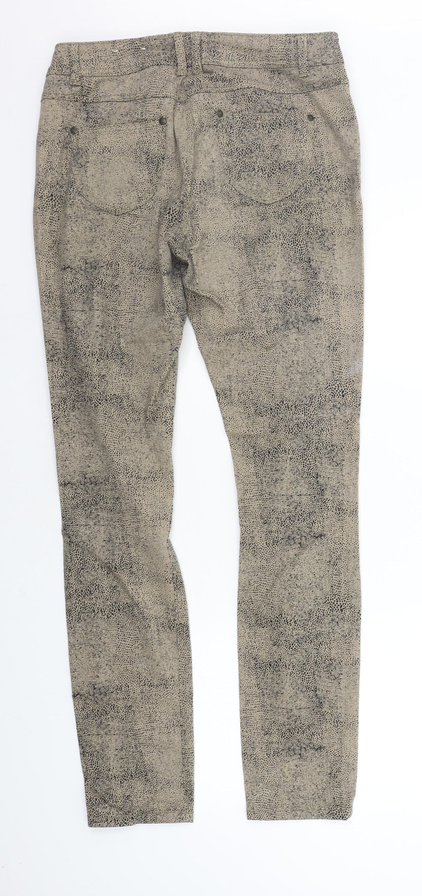 George Womens Brown Polka Dot  Trousers  Size 12 L32 in