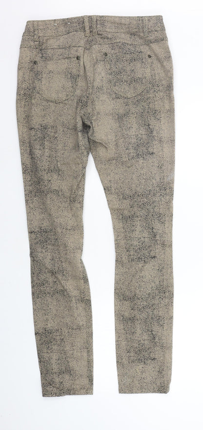 George Womens Brown Polka Dot  Trousers  Size 12 L32 in