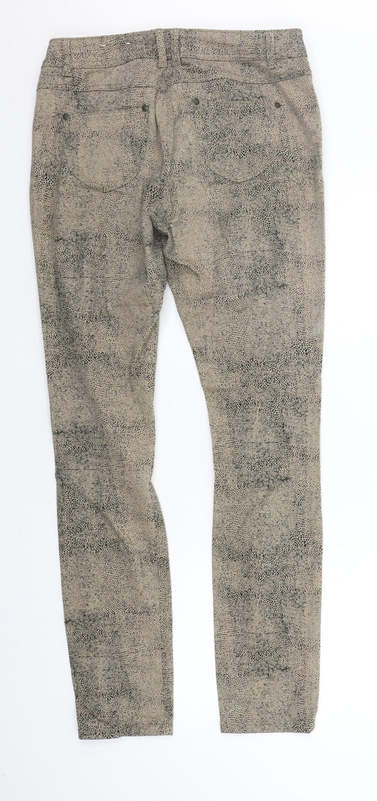 George Womens Brown Polka Dot  Trousers  Size 12 L32 in