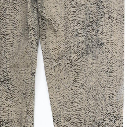 George Womens Brown Polka Dot  Trousers  Size 12 L32 in