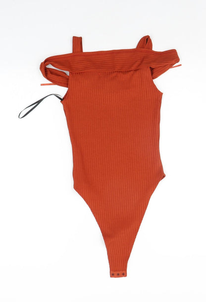 Primark Womens Orange   Bodysuit One-Piece Size 6