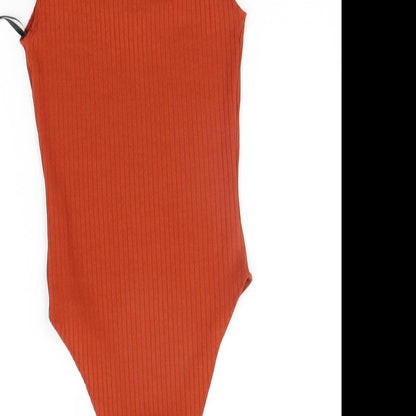 Primark Womens Orange   Bodysuit One-Piece Size 6