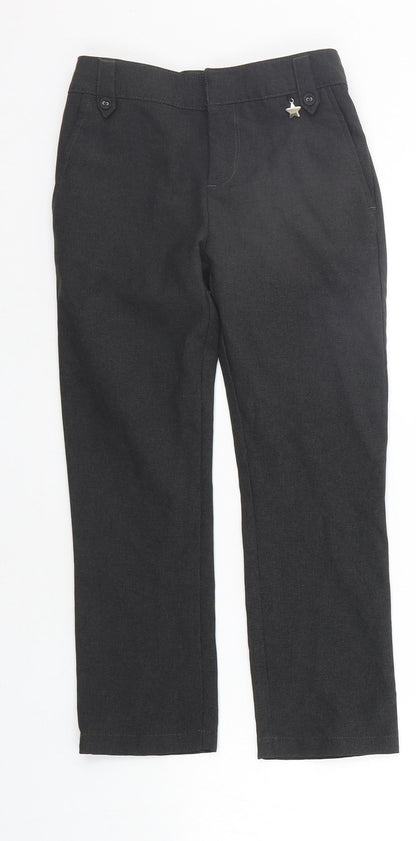 F&F Girls Grey   Chino Trousers Size 6-7 Years