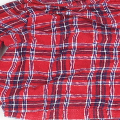 George Baby Red Check  Basic Button-Up Size 6-9 Months