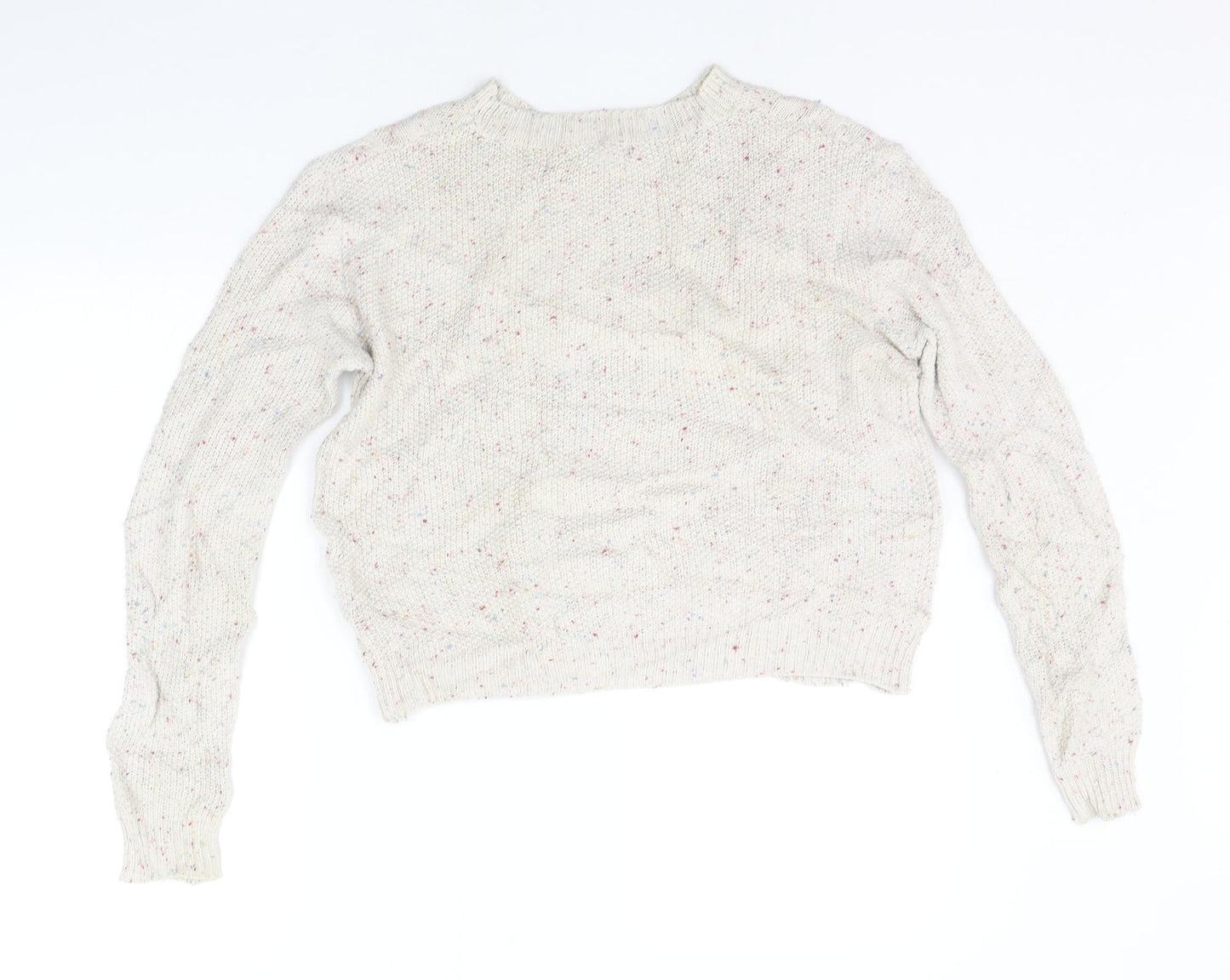 Womens UK Size S Cooperative Beige Pullover Jumper