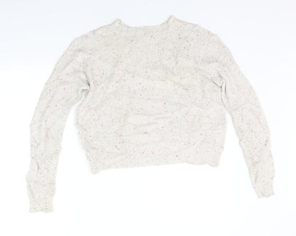 Womens UK Size S Cooperative Beige Pullover Jumper