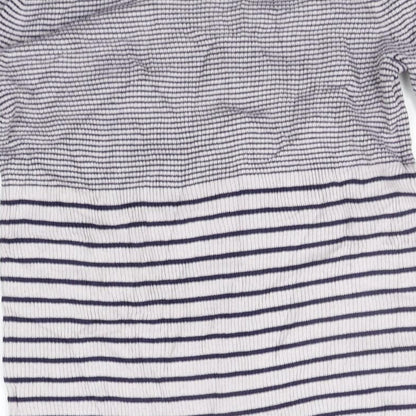 Gap Womens White Striped  Pullover Jumper Size S