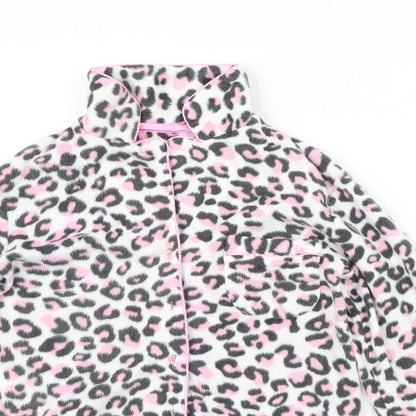 Therapy  Womens White Animal Print  Top Pyjama Top Size S