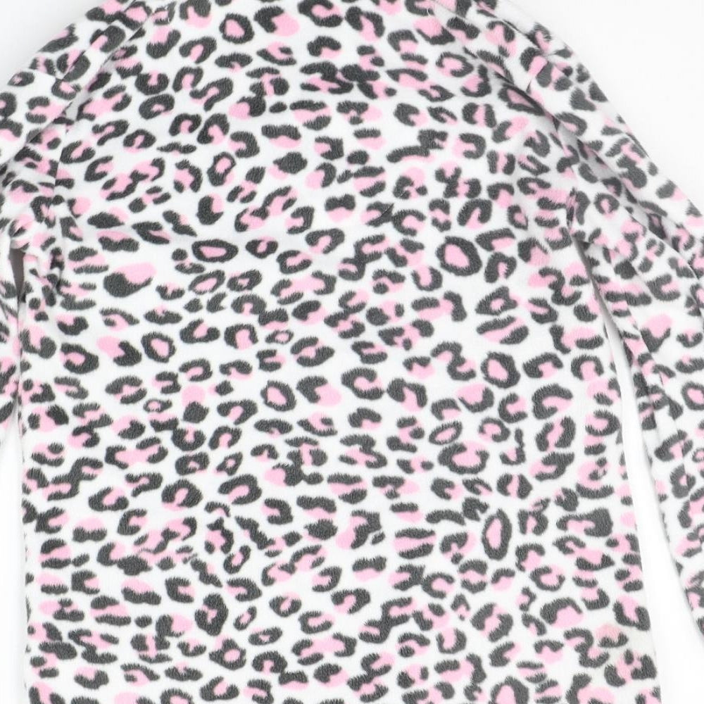 Therapy  Womens White Animal Print  Top Pyjama Top Size S
