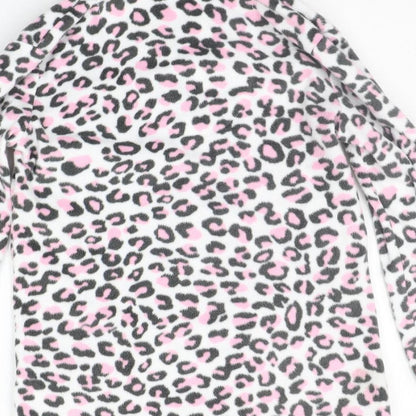 Therapy  Womens White Animal Print  Top Pyjama Top Size S