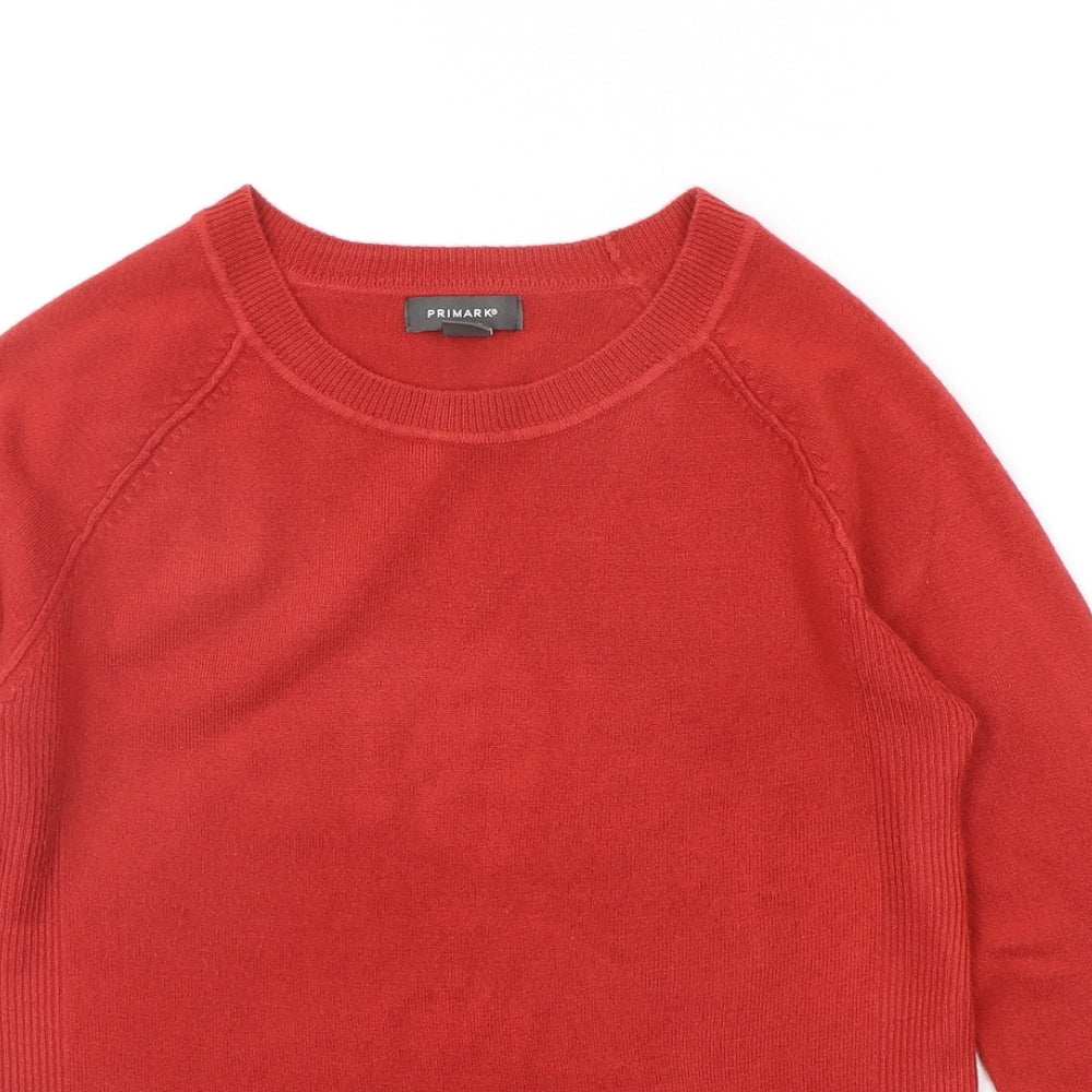 Primark Womens Red   Pullover Jumper Size XS