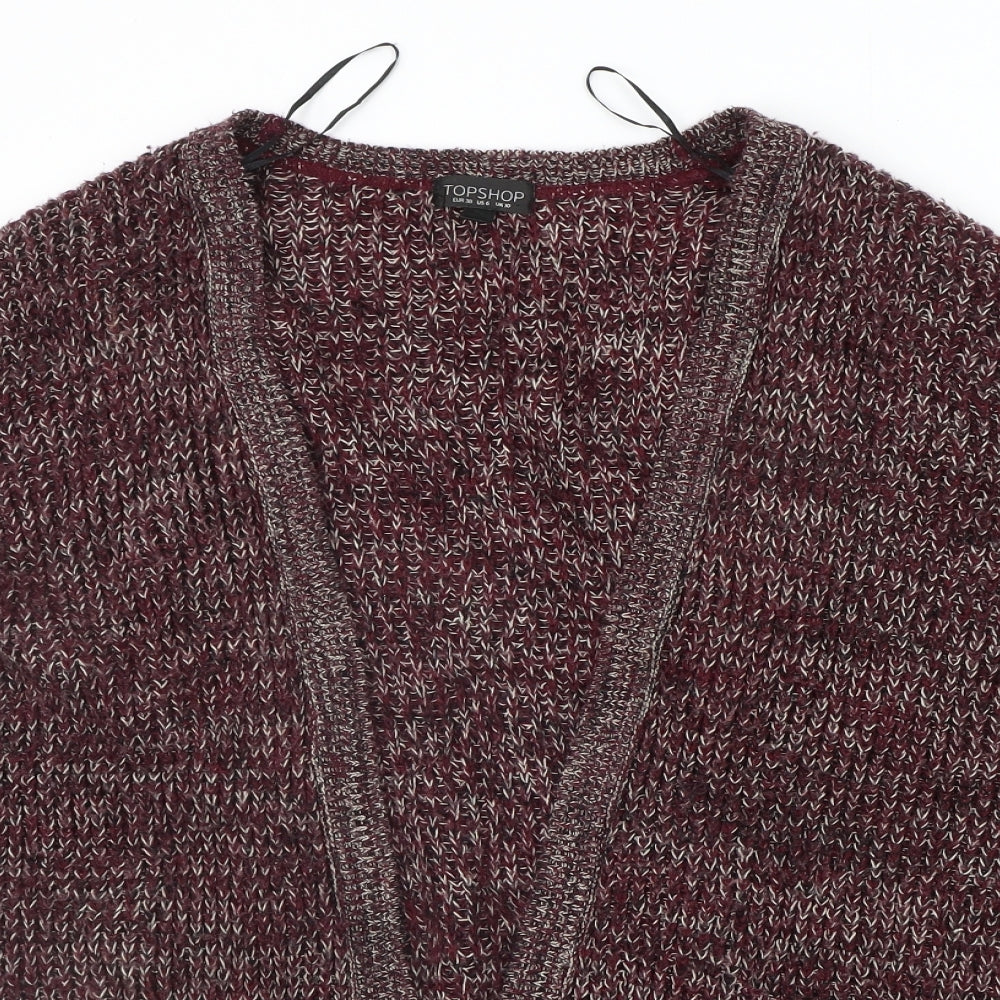 Womens UK Size 10 New Look Purple Cardigan Jumper