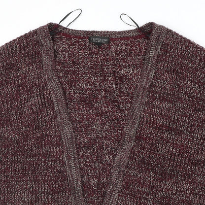 Womens UK Size 10 New Look Purple Cardigan Jumper