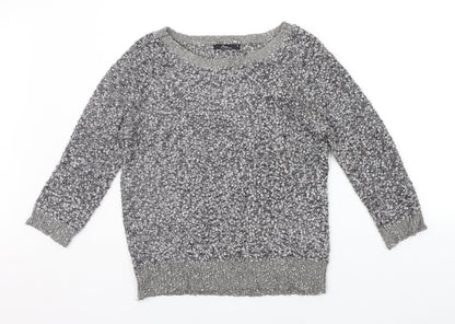 Womens UK Size S bm collection Grey Pullover Jumper