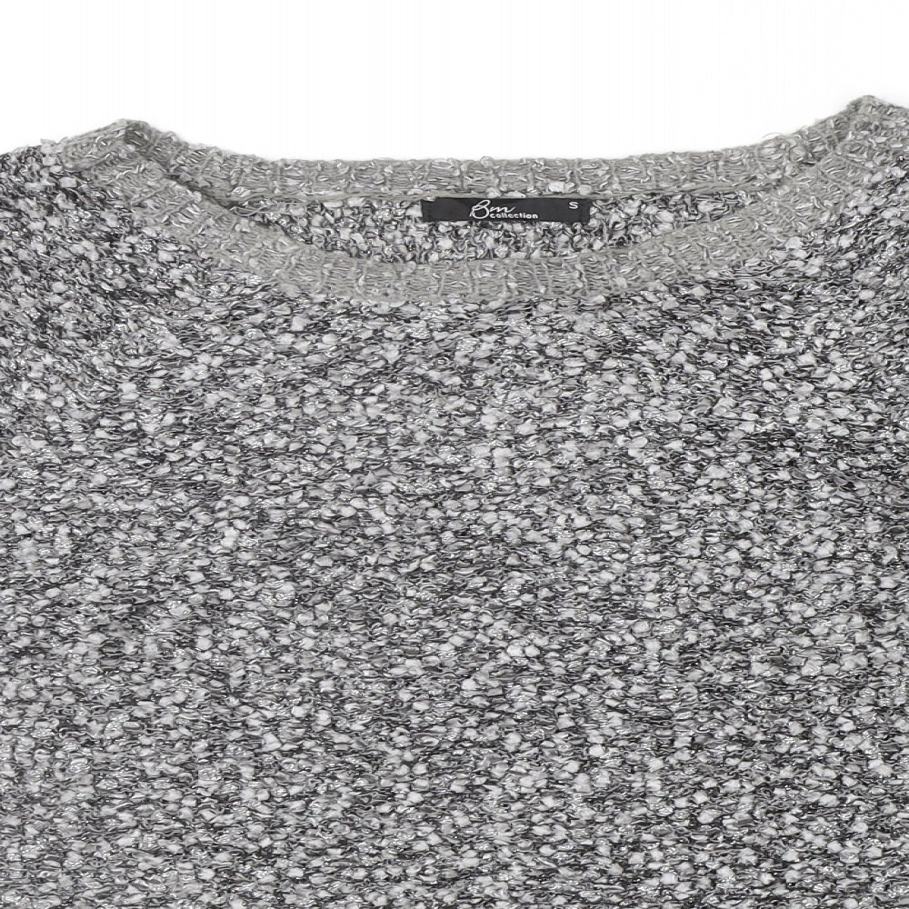 Womens UK Size S bm collection Grey Pullover Jumper