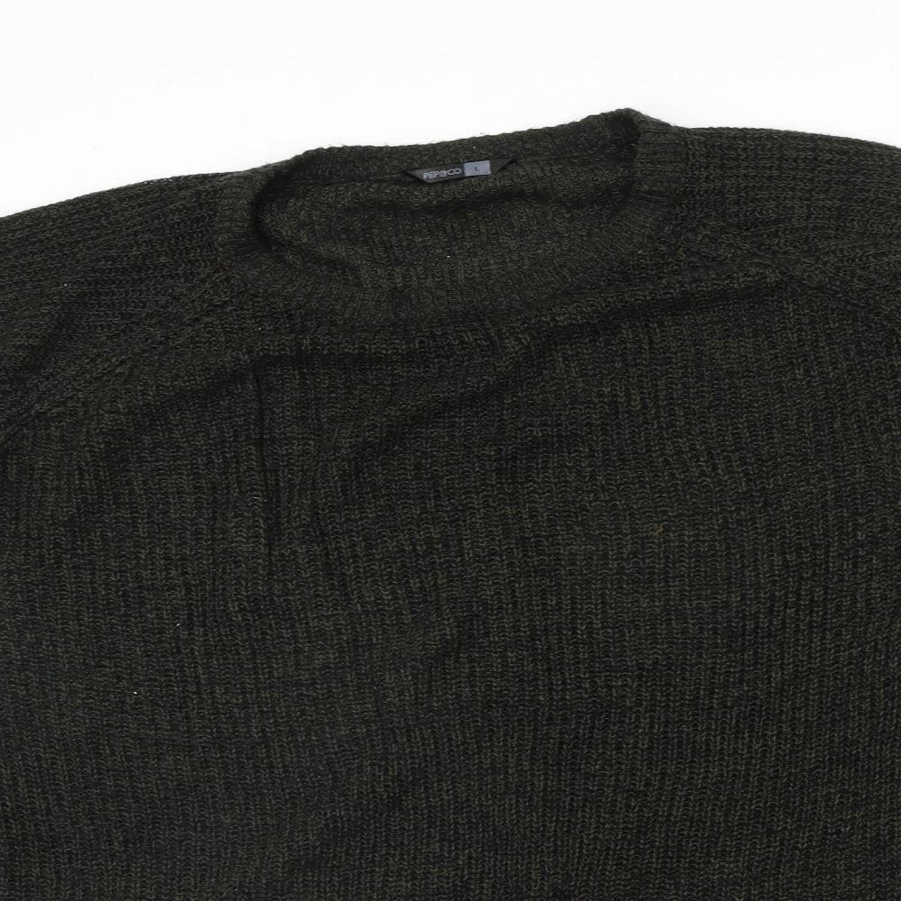 Womens UK Size L PEP&CO Green Pullover Jumper