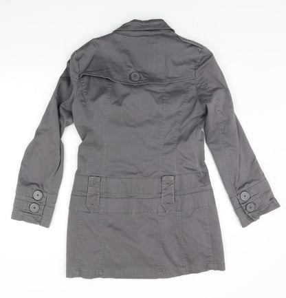 Back view of Frida G women’s grey jacket coat, size UK 10