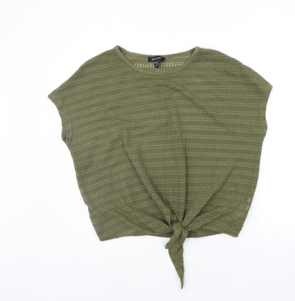 Womens UK Size M H&M Green Pullover Jumper