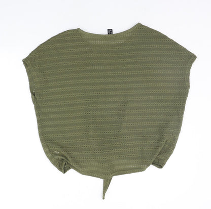 Womens UK Size M H&M Green Pullover Jumper