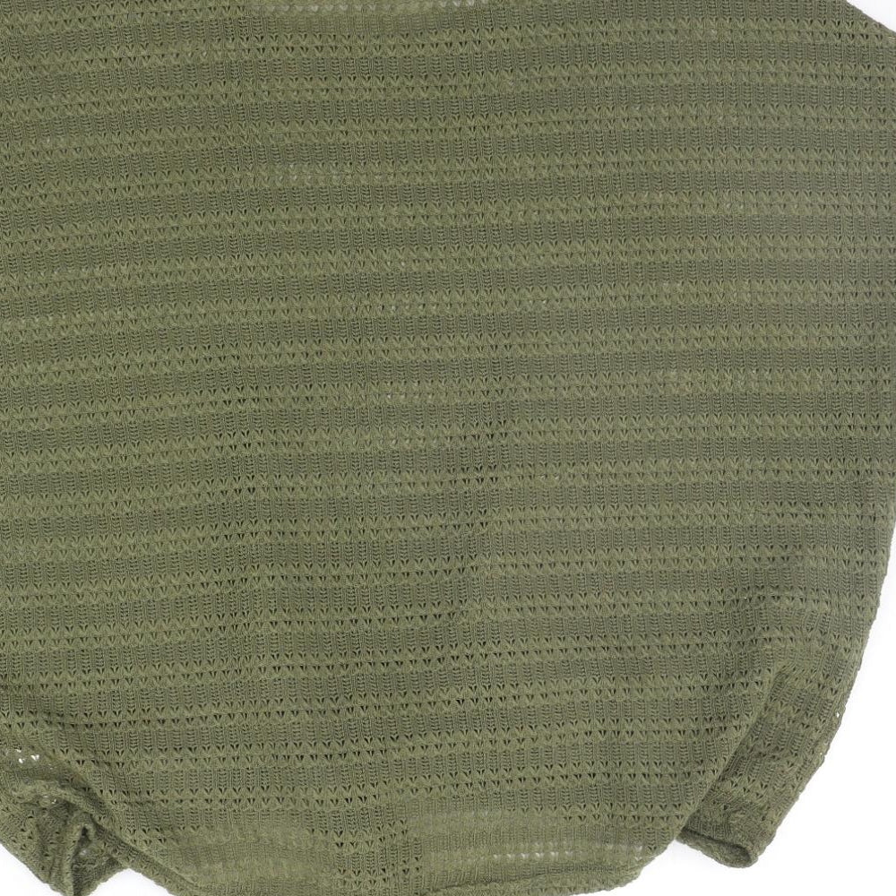 Womens UK Size M H&M Green Pullover Jumper