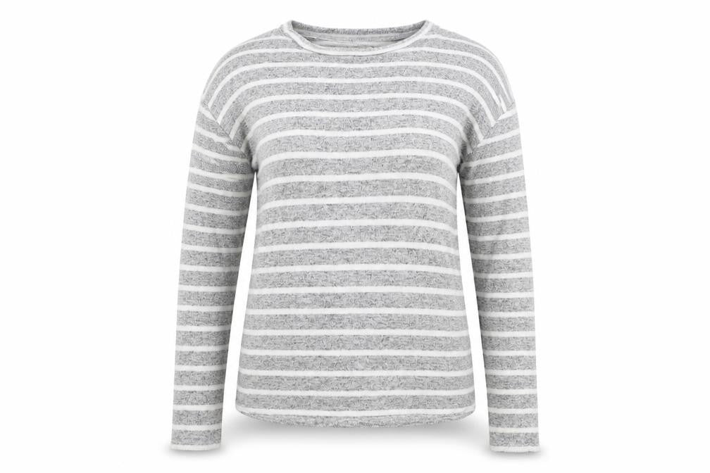 Womens UK Size M Papaya Grey Pullover Jumper