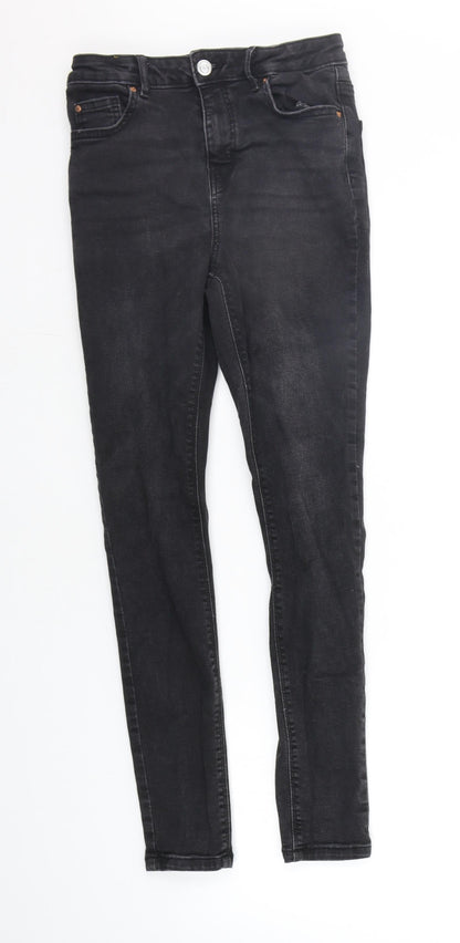 Denim & Co. Womens Black   Straight Jeans Size 12 L25 in