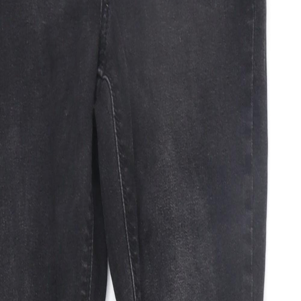 Denim & Co. Womens Black   Straight Jeans Size 12 L25 in
