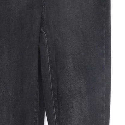 Denim & Co. Womens Black   Straight Jeans Size 12 L25 in