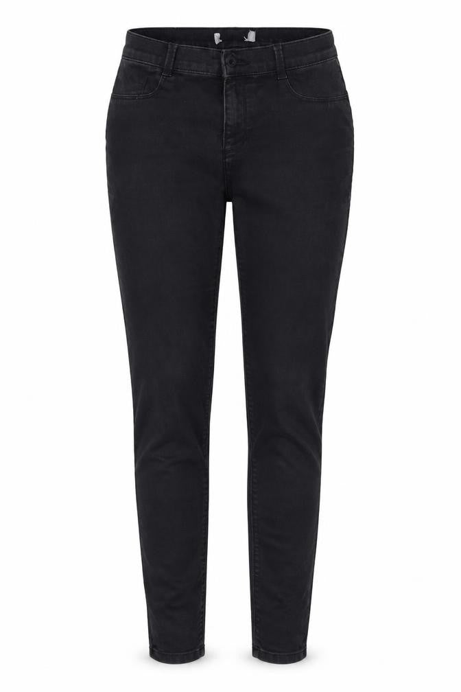 Front view of Dorothy Perkins women’s black skinny jeans, size UK 10, 30-inch leg