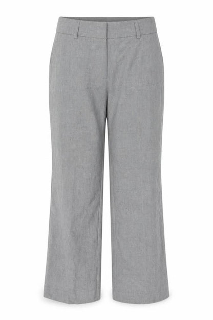 Front view of Lindex women’s grey trousers, size UK 16, 30.5-inch leg