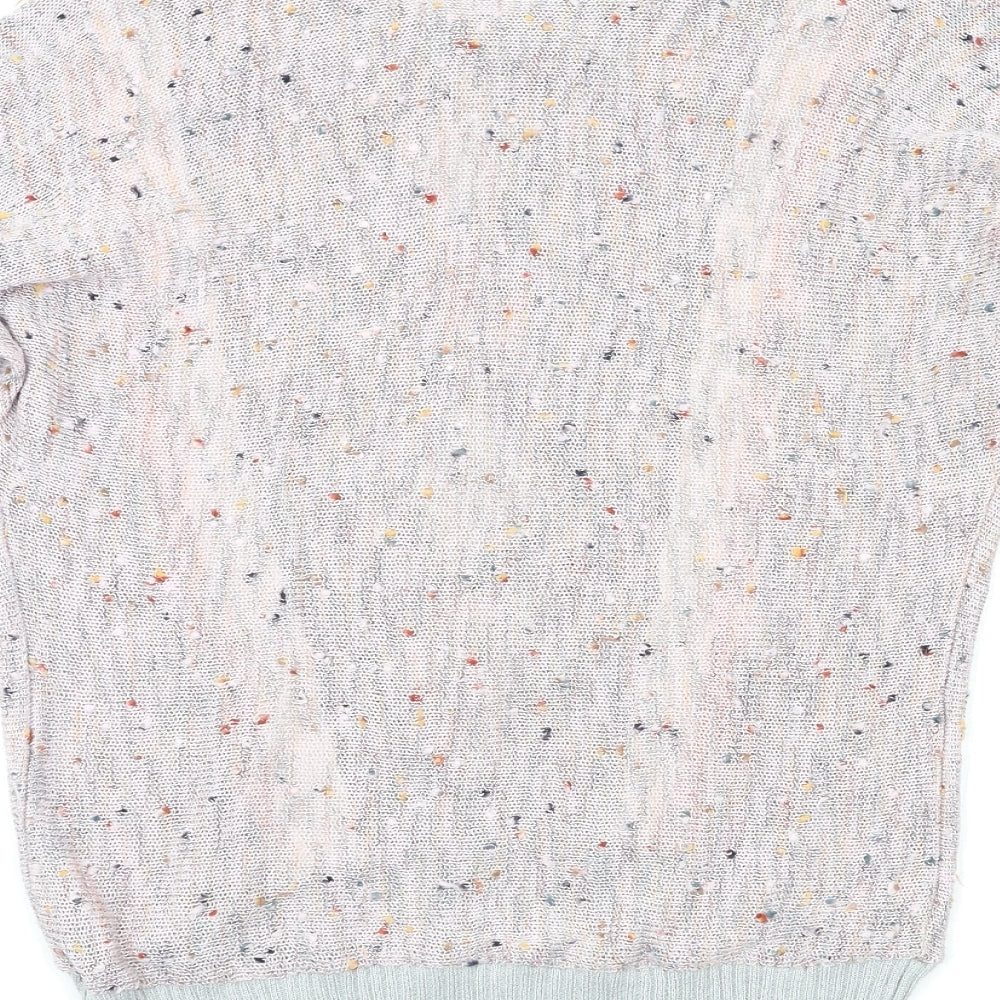 Brand and care label for GRAZIA women’s multicoloured jumper, size UK 12