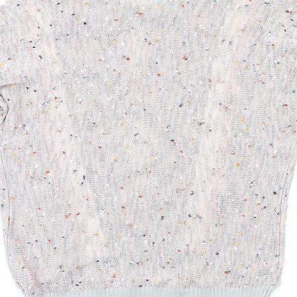 Brand and care label for GRAZIA women’s multicoloured jumper, size UK 12