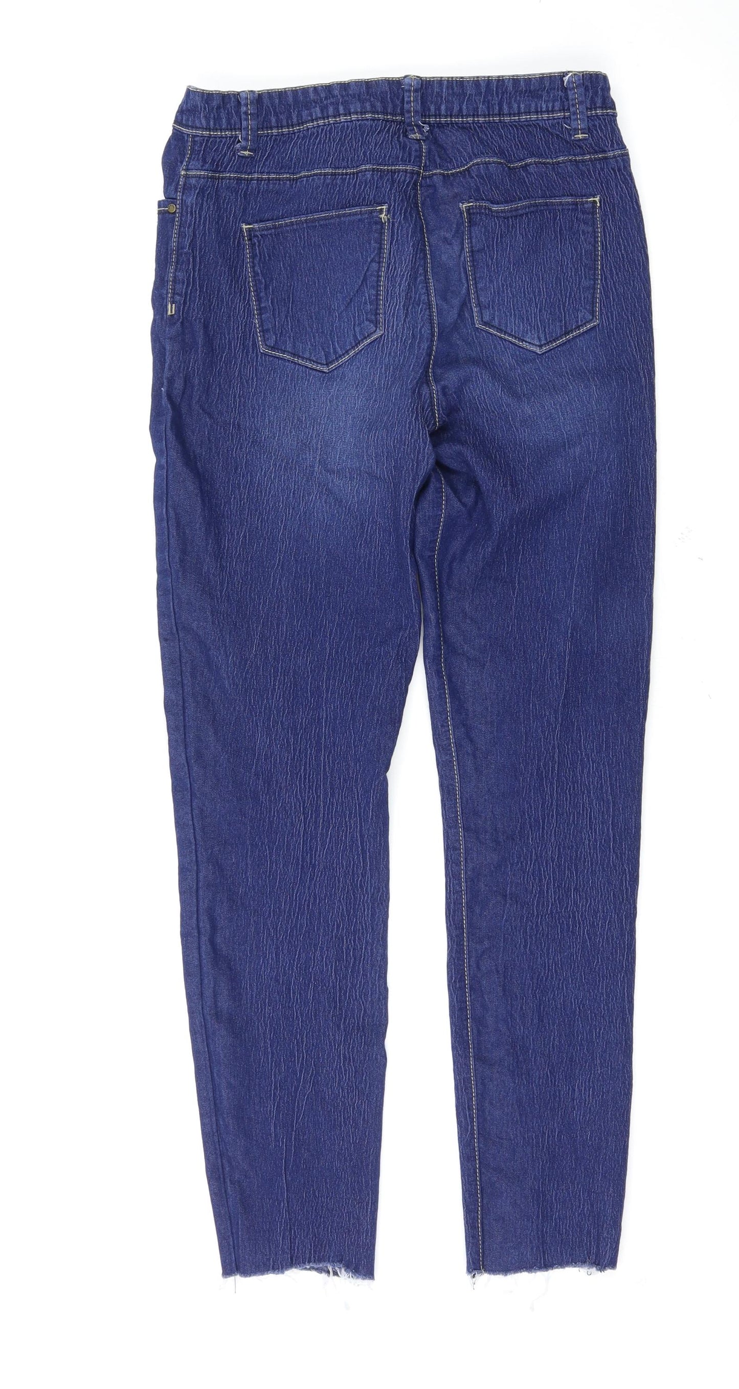 Denim & Co. Womens Blue   Skinny Jeans Size 12 L28 in