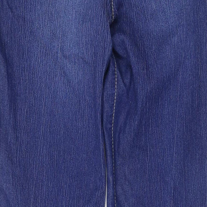 Denim & Co. Womens Blue   Skinny Jeans Size 12 L28 in