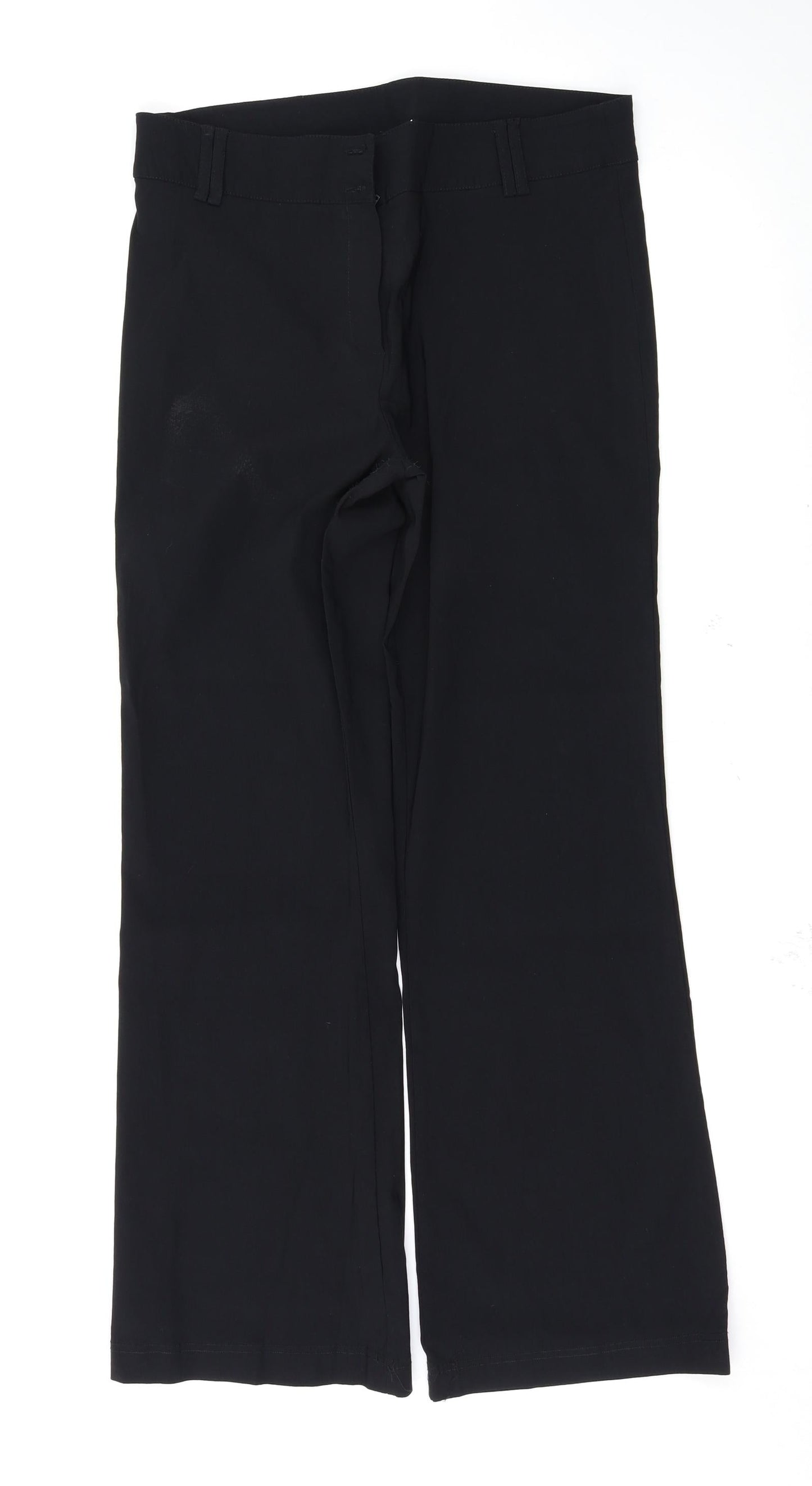 Amranto Womens Black   Trousers  Size 16 L30.5 in
