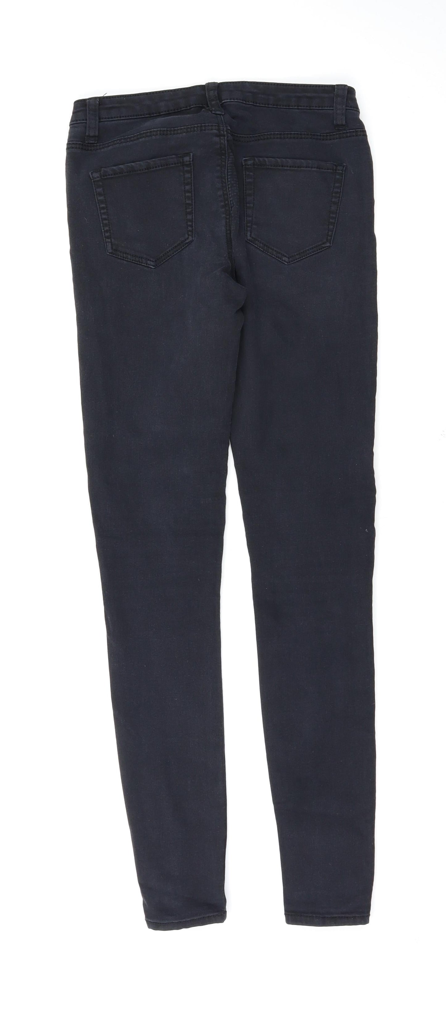 Denim & Co. Womens Black   Skinny Jeans Size 8 L29 in